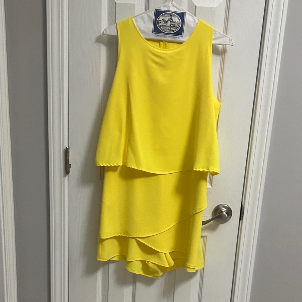Amazon Yellow Layered Jumpsuit